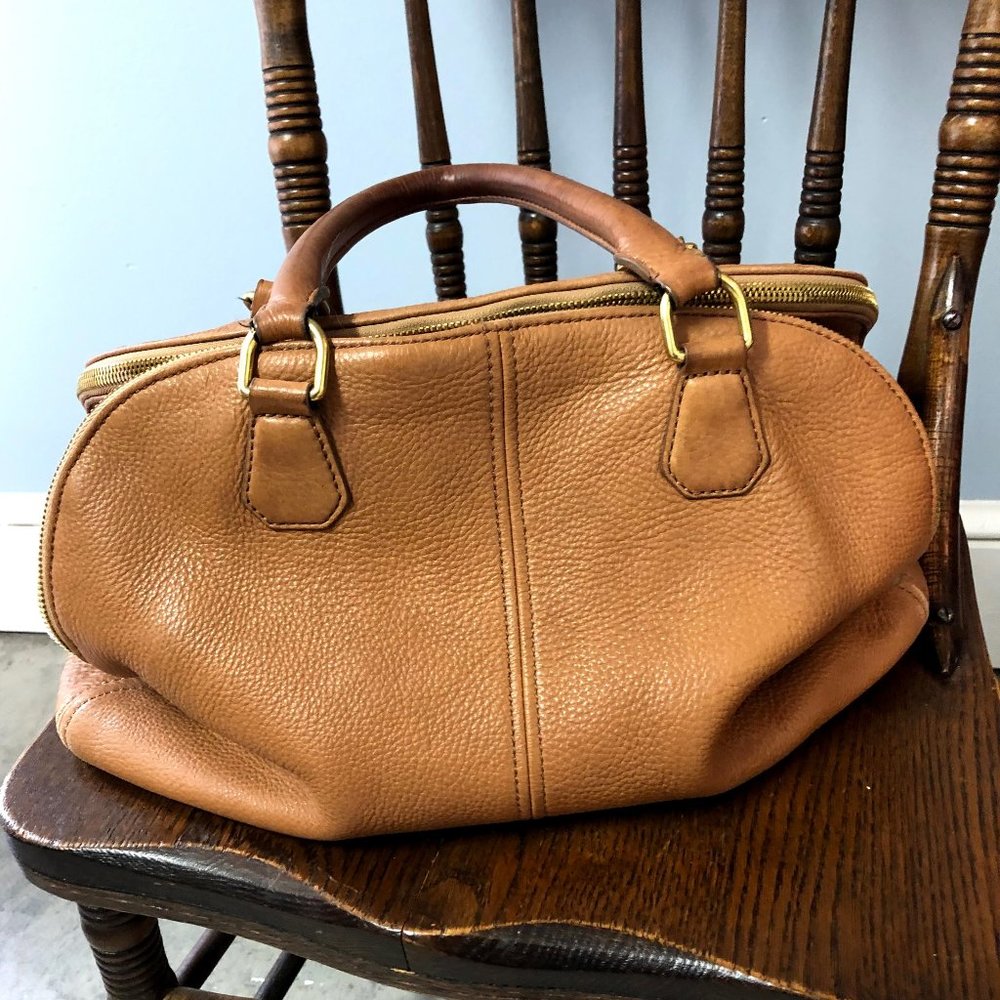 J.CREW Biennial Satchel Leather Handbag